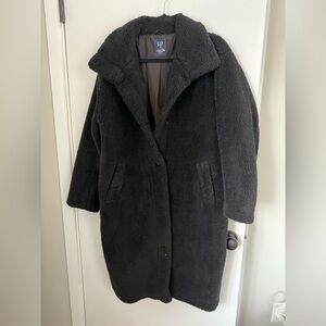 GAP Women's Charcoal Teddy Jacket